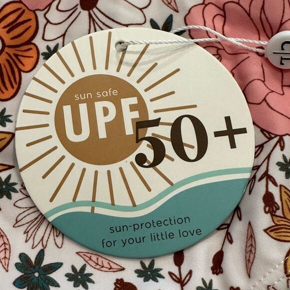 NWT Caden Lane Women's Ruffled One Piece Swimsuit Boho Floral Size L - Picture 6 of 8